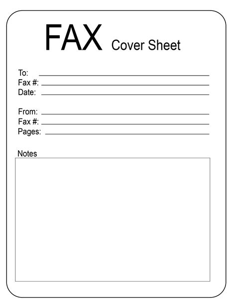Cover Sheet For Fax Printable